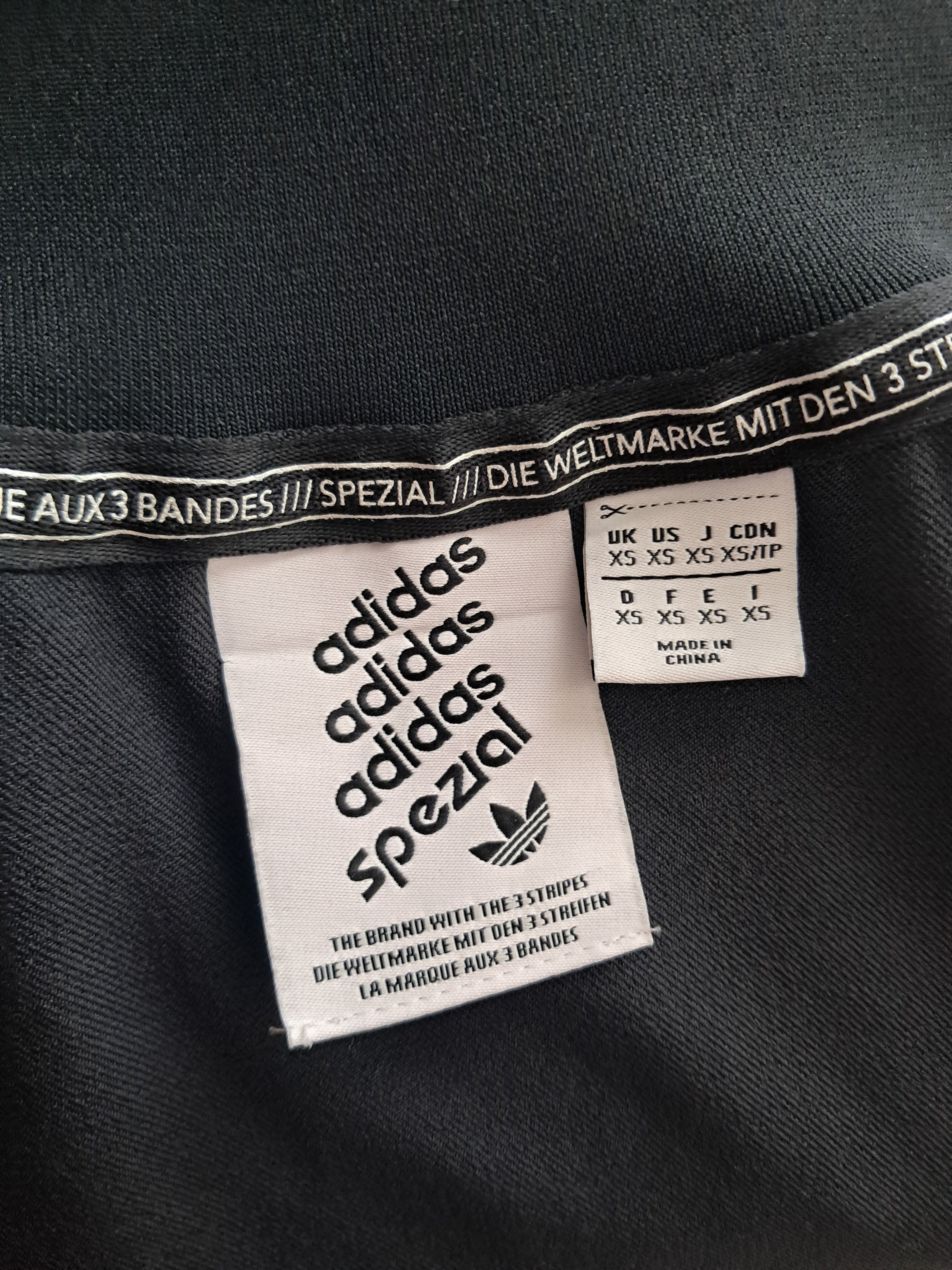 adidas Spezial Marnach SPZL Track Top Jacket XS Rare All Black