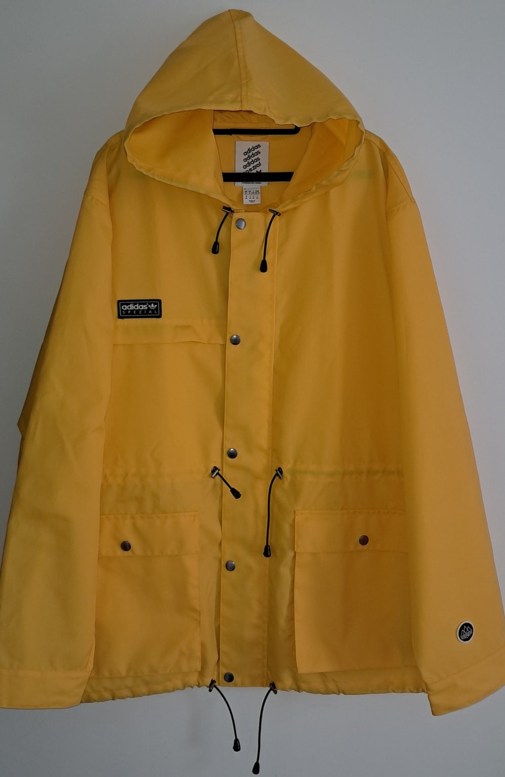adidas Spezial ST 11 Parka XL Rain Coat Rare Jacket Hoodie Yellow Liam Gallagher