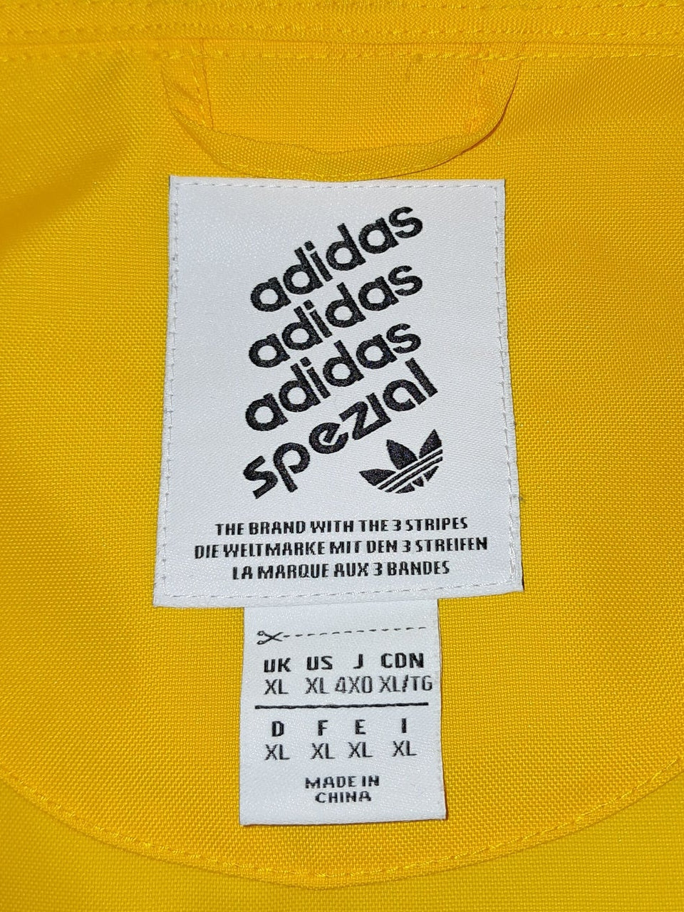 adidas Spezial ST 11 Parka XL Rain Coat Rare Jacket Hoodie Yellow Liam Gallagher
