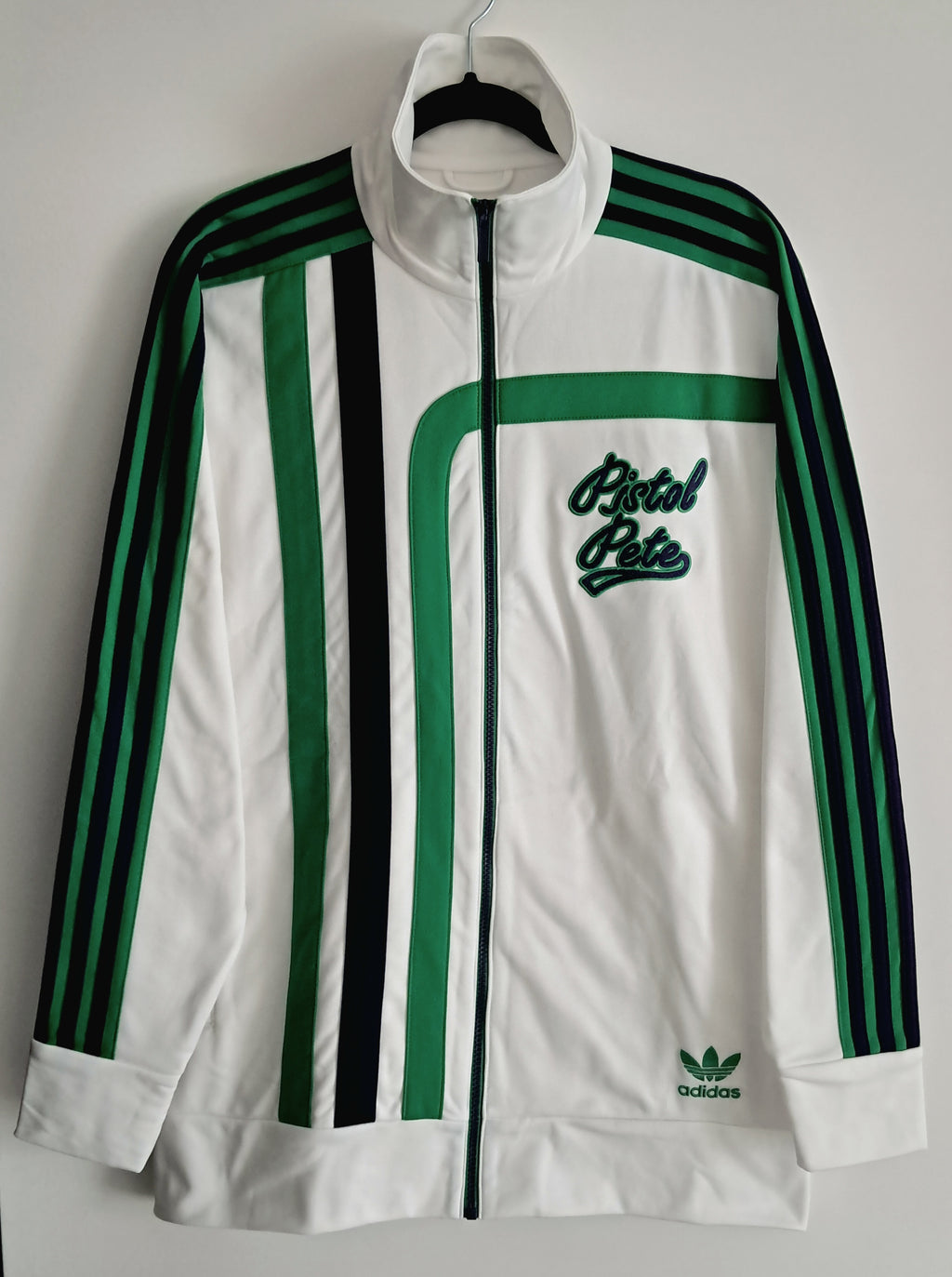 adidas × Pistol Pete Maravich TT Jacket L Rare Vintage Hawks Jazz Celtics NBA