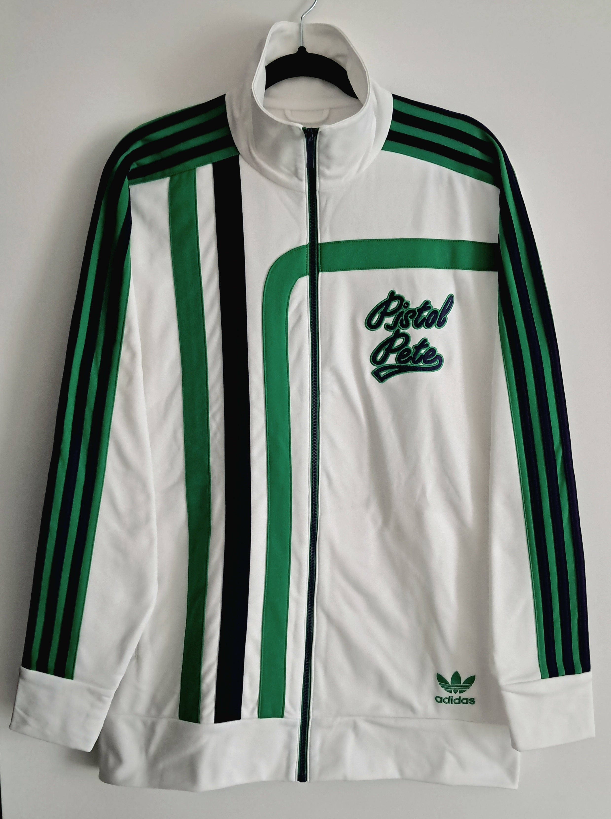 adidas × Pistol Pete Maravich TT Jacket L Rare Vintage Hawks Jazz Celtics NBA