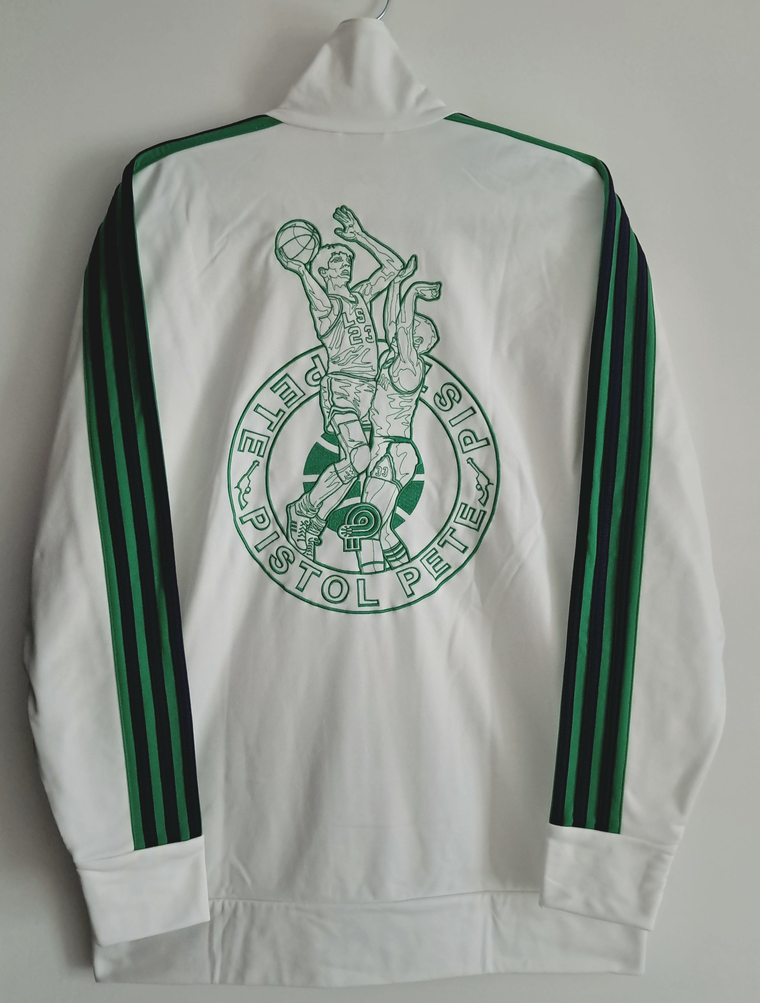 adidas × Pistol Pete Maravich TT Jacket L Rare Vintage Hawks Jazz Celtics NBA